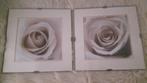 Twee leuke schilderijen rozen / roos zwart / wit, Huis en Inrichting, Woonaccessoires | Schilderijen, Tekeningen en Foto's, Ophalen of Verzenden