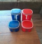 Tupperware bakjes, Ophalen of Verzenden, Zo goed als nieuw, Blauw, Bus of Trommel