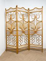 Vintage uniek rotan kamerscherm roomdivider, Huis en Inrichting, Ophalen, Zo goed als nieuw