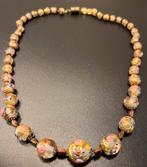 Antieke Murano goudkleur weddingcake  kralen ketting, Ophalen of Verzenden, Overige materialen, Ketting, Met edelsteen