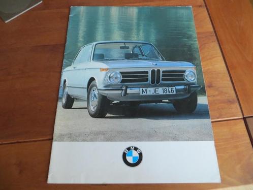 Groot formaat folder BMW 1602, 1802, 2002, 2002tii 1970, Boeken, Auto's | Folders en Tijdschriften, Zo goed als nieuw, BMW, Ophalen of Verzenden