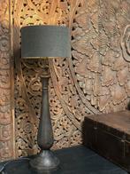 Landelijke houten baluster lamp zonder de kap, Huis en Inrichting, Lampen | Tafellampen, Ophalen of Verzenden, 50 tot 75 cm