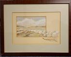 Aquarel van Evert Kuijt - Landschap, Ophalen