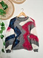 Vintage 80s/90s mixed materials trui L, Vintage, Ophalen of Verzenden, Zo goed als nieuw, Maat 42/44 (L)