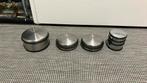 Rvs deurstoppers 4x, Huis en Inrichting, Woonaccessoires | Deurstoppers, Ophalen of Verzenden, Gebruikt