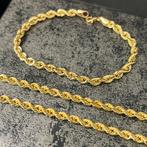 14 karaat gouden ketting armband rope schakel chain, Ophalen of Verzenden, Nieuw, Goud