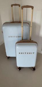 Kofferset SUITSUIT Fusion Powder Blue duo, Ophalen, Uitschuifbare handgreep, Gebruikt, Hard kunststof