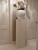 2 witte grote houten zuilen wit, Ophalen, Zo goed als nieuw