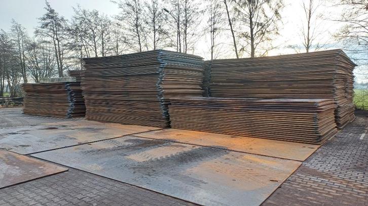XL rijplaten staal -NIEUW- S355, Doe-het-zelf en Verbouw, Platen en Panelen, Nieuw, Overige materialen, Minder dan 20 mm, Ophalen