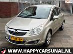 Opel Corsa 1.2-16V Enjoy, NIEUWE APK, Auto's, Voorwielaandrijving, Zwart, 1229 cc, Beige