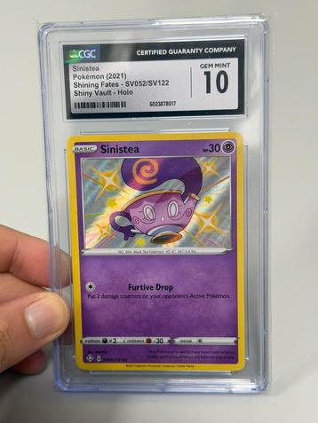 Sinistea Pokémon 2021 Shining Fates SV052 Shiny Vault Holo beschikbaar voor biedingen