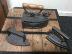 Antiek strijkijzer 3 x, Antiek en Kunst, Antiek | Gereedschap en Instrumenten, Ophalen