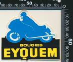 Sticker: Eyquem Bougies, Verzamelen, Ophalen of Verzenden, Zo goed als nieuw, Auto of Motor