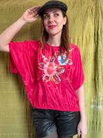Vintage top / shirt - roze - bloemenprint - jaren 90, Ophalen of Verzenden, HGV, Vintage, Roze