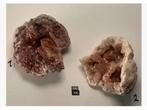 Korting Mineralen 2 x Roze Geodes Amethist pr.p.stuk, Verzamelen, Ophalen of Verzenden