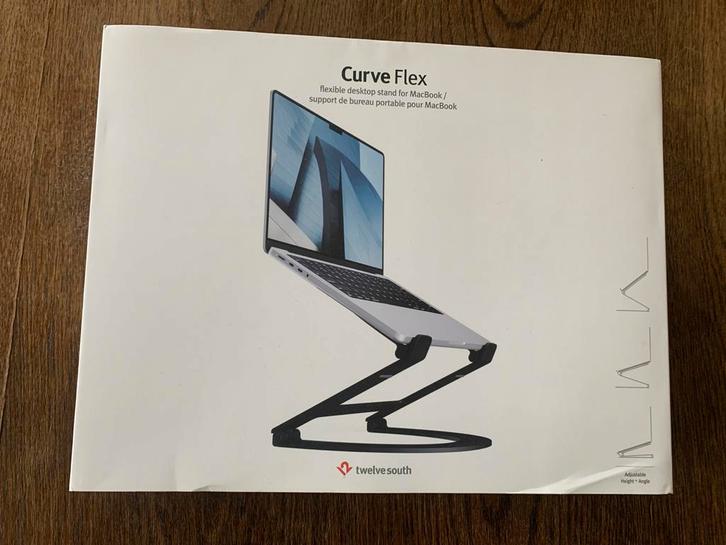 Twelve South Curve Flex MacBook Standaard - Zo Goed Als Nieu, Computers en Software, Laptopstandaarden, Zo goed als nieuw, In diepte verstelbaar