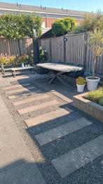 Grijze staptegels (REEDS OPGEHAALD) antraciet split gratis, Ophalen, Gebruikt, 5 tot 10 m², Beton