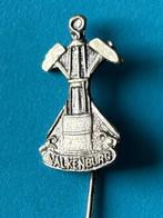 speldje Valkenburg met hamers en mijnlamp, Verzamelen, Speldjes, Pins en Buttons, Ophalen of Verzenden, Gebruikt, Overige onderwerpen
