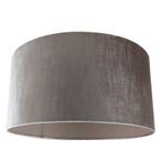Lampenkap Grijs Velours 50x25cm, Huis en Inrichting, Lampen | Lampenkappen, Ophalen, 25 tot 50 cm, Rond, Nieuw