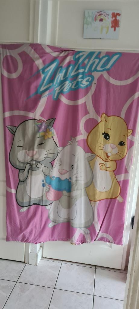 Roze Zhu zhu pets hamsters dekbedovertrek dubbelzijdig., Kinderen en Baby's, Overige Kinderen en Baby's, Zo goed als nieuw, Ophalen of Verzenden