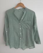 Groene blouse van dunne stof, maat M, Verzenden, Zo goed als nieuw, Stichting Angel's Choice, Angelschoice@gmail.com