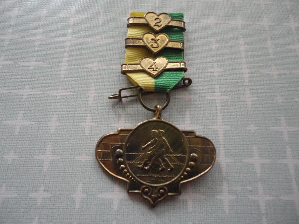 medaille, KNBLO Nachtstrandwandeling Den Haag rond 1959, Postzegels en Munten, Penningen en Medailles, Verzenden, Overige materialen