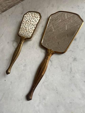 Vintage Borstel & Handspiegel Set beschikbaar voor biedingen