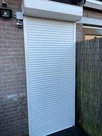 Rolluiken: raam + elektrische deur, Doe-het-zelf en Verbouw, Rolluiken, Ophalen, Zo goed als nieuw, Wit, 200 cm of meer