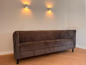 Nordal Driezitsbank - Antraciet Velvet beschikbaar voor biedingen