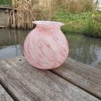 Roze glazen vaas, Antiek en Kunst, Ophalen of Verzenden