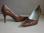 AUDLEY puntige pumps nude met brons maat 40, Pumps, AUDLEY, Bruin, Verzenden
