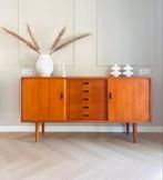 ~ Vintage dressoir lowboard kast tv-meubel Deens teak retro, Huis en Inrichting, Kasten | Dressoirs, Ophalen, 25 tot 50 cm
