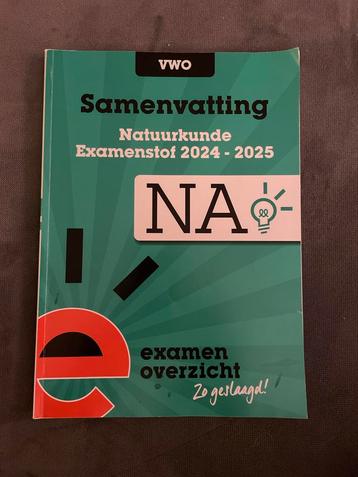 Samenvatting VWO Natuurkunde Examen 2024-2025 beschikbaar voor biedingen
