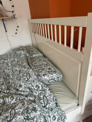 Bedframe 160x200 wit IKEA - afbeelding 3