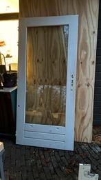 Hardhouten deur merbau, 75 tot 150 cm, Deurkozijn, Ophalen of Verzenden, Zo goed als nieuw