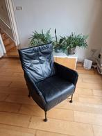 Te koop leren stoel (Gerard vd Berg type Charley), Huis en Inrichting, Fauteuils, Ophalen, Zo goed als nieuw, 75 tot 100 cm, 50 tot 75 cm