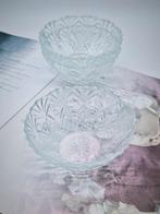 Vintage Glazen Schalen Set van 3, Ophalen of Verzenden
