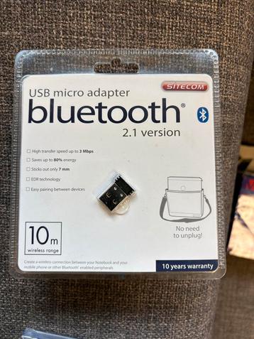 Sitecom Bluetooth USB Adapter - Nieuw in verpakking beschikbaar voor biedingen