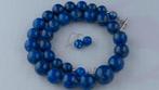 Lapis lazuli Ketting/oorhanger-set, Nieuw, Met edelsteen, Zilver, Verzenden