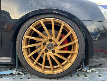 Vossen Look velgen 5x112 18inch Gold All Season Golf A3 Leon beschikbaar voor biedingen