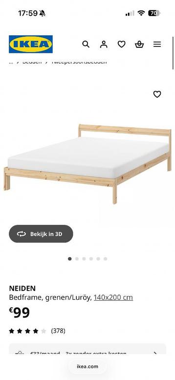 Bedframe IKEA 140x200cm - afbeelding 4