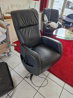 Elektrische relax stoel Zwart, Huis en Inrichting, Fauteuils, Ophalen of Verzenden, Zo goed als nieuw