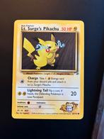 Lt surge’s pikachu, Pokemonkaart, excellent, pika, Nieuw, Ophalen of Verzenden, Losse kaart