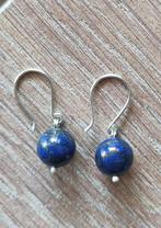 handgemaakte oorbellen echt zilver en lapis lazuli, Sieraden, Tassen en Uiterlijk, Oorbellen, Hangers, Nieuw, Met edelsteen, Zilver