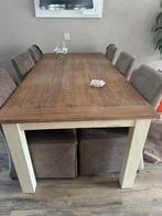 Eettafel met evt dressoir en sfeerhaard (doe een leuk bod), Ophalen of Verzenden, Vijf personen of meer, Rechthoekig, 200 cm of meer