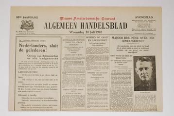 24 juli 1940 - Het Algemeen Handelsblad | Heruitgave 1994 beschikbaar voor biedingen