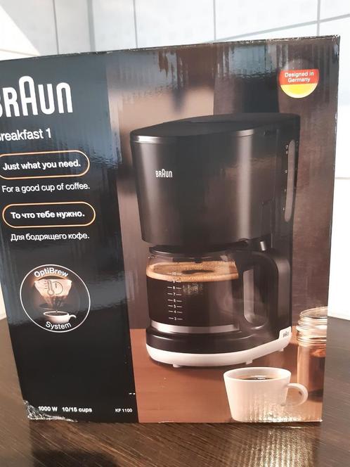 Braun KF1100, Witgoed en Apparatuur, Koffiezetapparaten, Nieuw, Gemalen koffie, Ophalen of Verzenden