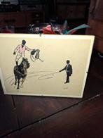 Drie pentekeningen  van de Rotterdamse schilder  GJ van Over, Ophalen of Verzenden