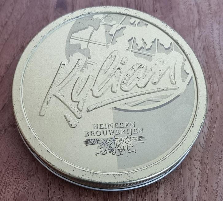 Blik Kylian Heineken Brouwerijen uit 1995 - IGST, Verzamelen, Biermerken, Gebruikt, Overige typen, Heineken, Ophalen of Verzenden