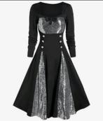 Retro vintage Jaren '50 Punk Gothic Flare Jurk XL goth dress, Kleding | Dames, Zwart, Maat 46/48 (XL) of groter, Nieuw, Ophalen of Verzenden